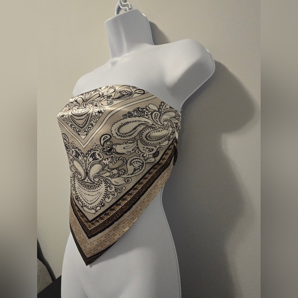 Ardene Satin Handkerchief Tube Top. Size XS. - Picture 5 of 5